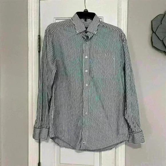 Vineyard Vines Men's Small Blue White Striped Button-Down Shirt Long Sleeve - Picture 1 of 6